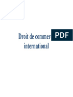 Droit de Commerce International
