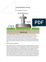Comprehending Pull-Off Adhesion Testing: by Rob Francis, R A Francis Consulting Services Pty LTD