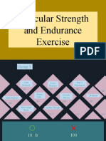 Muscular Strength and Endurance Exercise