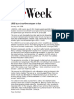 FX Week - UBS Greenhouse Index - Ilija Murisic - Jan 08
