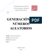 Generación de números aleatorios usando generadores congruenciales mixto y multiplicativo