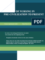History of Nursing From Pre-Civilization To Present