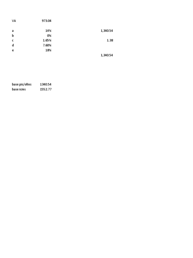 IPI Calculation and Tax Base Analysis | PDF | Technology & Engineering