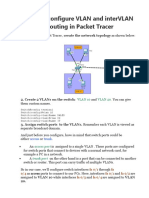 How To Configure VLAN and interVLAN Routing in Packet Tracer