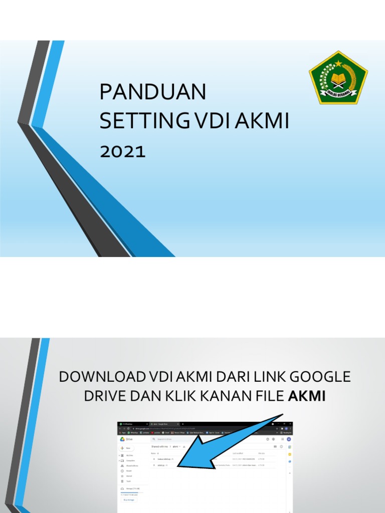Panduan Setting VDI AKMI 2021 | PDF | Game & Aktivitas | Komputer
