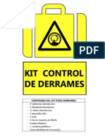 Contenido Del Kit para Derrames