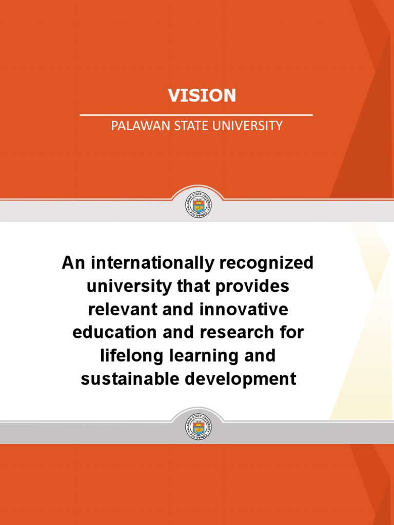 PSU Vision, Mission, and Core Values | PDF