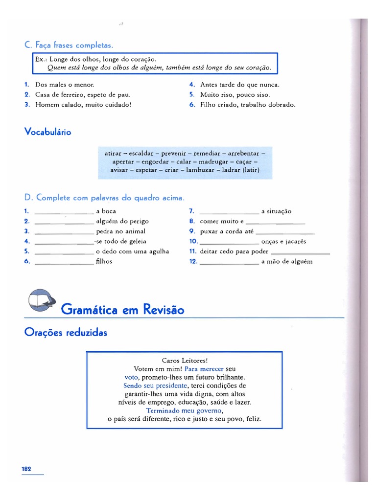 Orações Reduzidas e Desenvolvidas | PDF