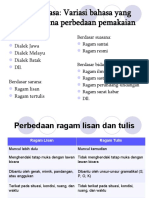 Pertemuan 1 - Ragam Bahasa