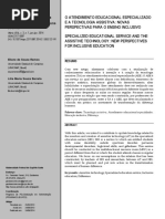 ARTIGO O ATENDIMENTO EDUCACIONAL ESPECIALIZADO
