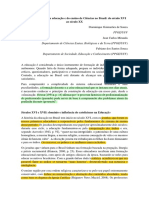 Aspectos Históricos Da Educação e Do Ensino de Ciências No Brasil - Do Século XVI Ao Século XX