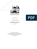 Land Registration 3 of 2012