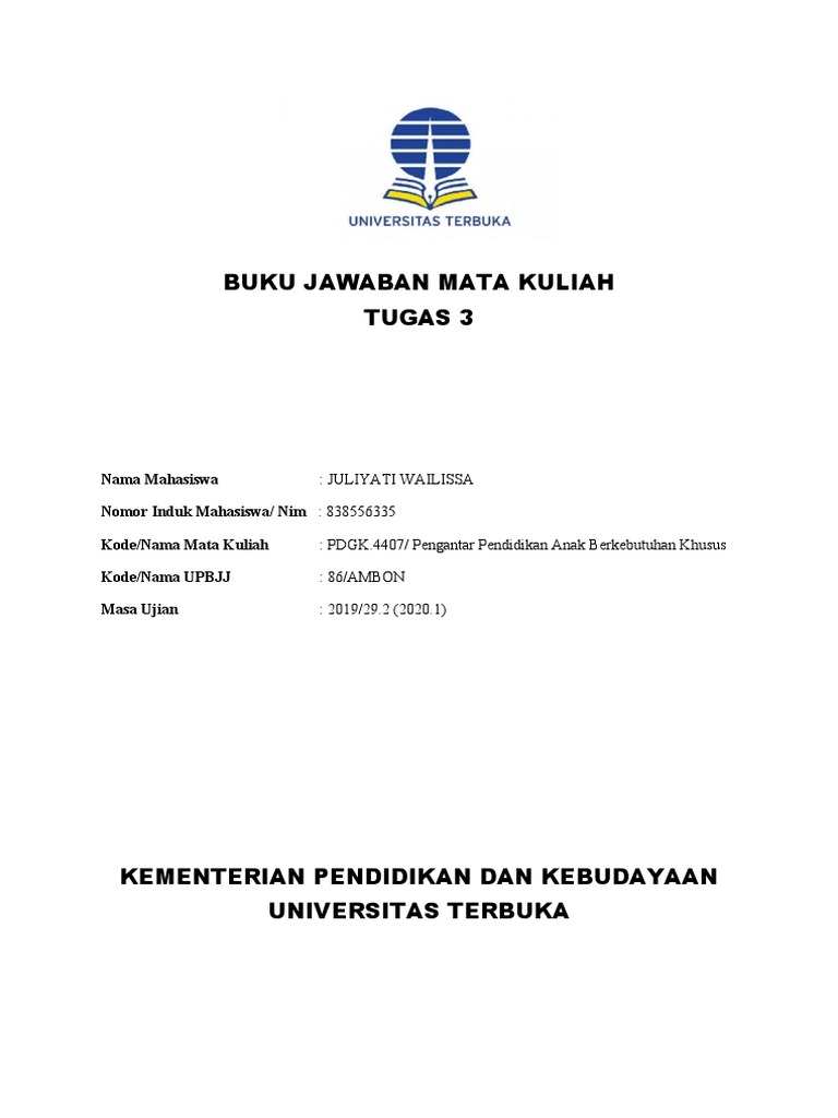 Tunalaras Adalah Seseorang PDF