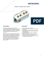 Fast Ethernet Micro Switch Twisted Pair Uplink: Data Sheet
