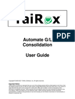 Automate GL Consolidation User Guide
