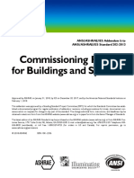 Commissioning Process For Buildings and Systems: ANSI/ASHRAE/IES Addendum B To ANSI/ASHRAE/IES Standard 202-2013