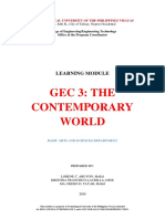 GEC 3 - Week 10 To 13 - Contemporary World