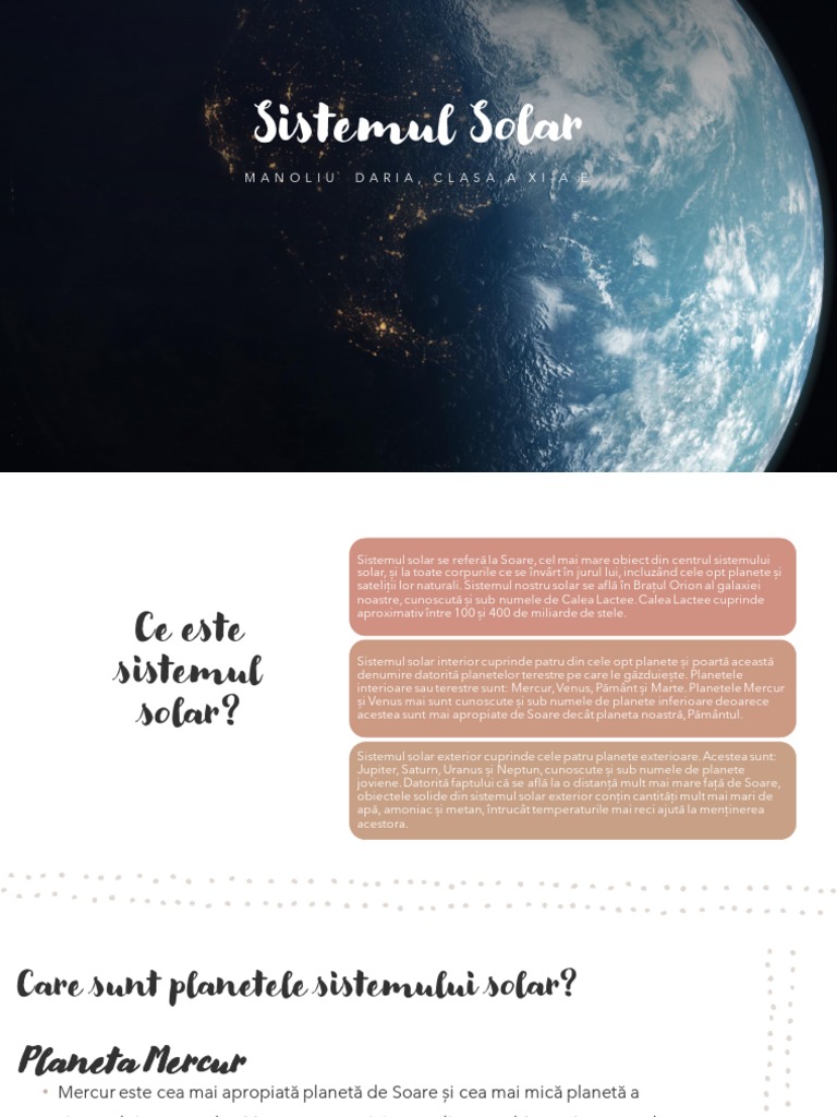 Sistemul Solar | PDF