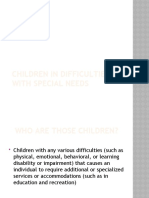 Children in Difficulties and With Special Needs
