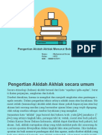 Pengertian Akidah Akhlak