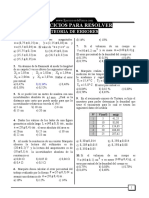 Ejercicios para Resolver: Teoria de Errores