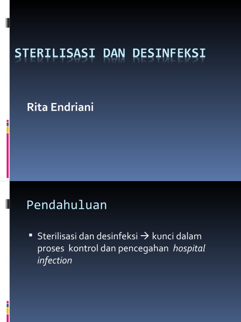 Sterilisasi Dan Desinfeksi | PDF
