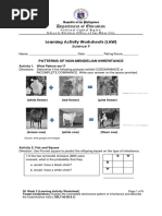 Learning Activity Worksheets Science 9 q1 Week 3 4