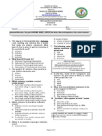 General Direction: On Your ANSWER SHEET, WRITE The Letter That Corresponds To The Correct Answer