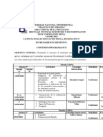 formatos de la planificación y del contrato didáctico