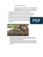 Conflicto armado Colombia causa origen