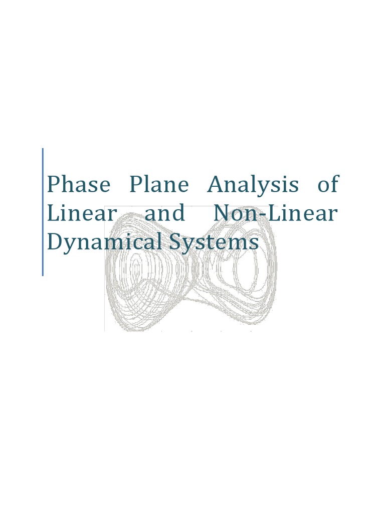 Phase Plane Analysis of Dynamical Systems | PDF | Damping | Nonlinear ...