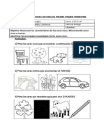 Prueba de Ciencias 1 A 4