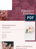 Project Poetry: Cinnavase Botanicals