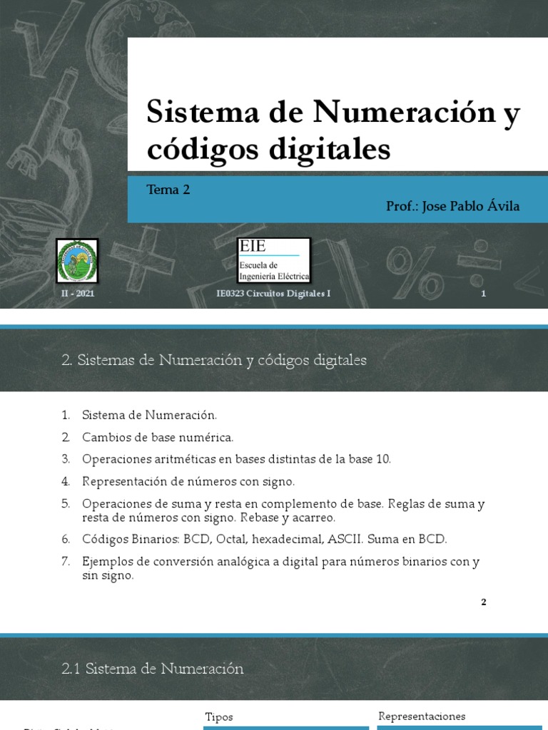 Sistemas de Numeración y Códigos Digitales | PDF | Decimal codificado ...