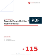 Danish Vocab Builder S1 #115 Home Interior: Lesson Notes
