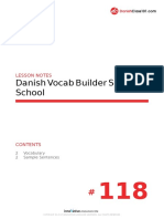 Danish Vocab Builder S1 #118 School: Lesson Notes