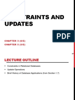 Constraints and Updates: CHAPTER 3 (6/E) CHAPTER 5 (5/E)