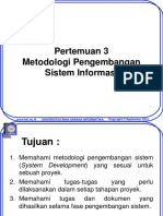 Pertemuan 3 Metodologi Pengembangan Sistem Informasi