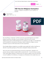 How To Get A COVID Vaccine Religious Exemption - by Megan Redshaw - Megan Redshaw