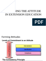 Changing attitudes in extension education