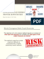 Metode Pengendalian Risiko Proyek Konstruksi: Rizky Citra Islami, ST., MT., M.SC