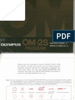 Olympus OM-2s Camera owner's manual