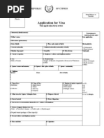 Application For Visa