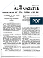 Official Gazette: Government of Goa, Daman and Diu