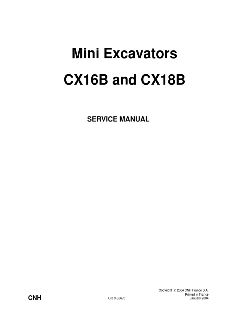 C16&B CX18B | PDF | Troubleshooting | Mechanical Engineering