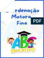 COORDENAÇÃO MOTORA FINA - (Pré-Alfabetização)