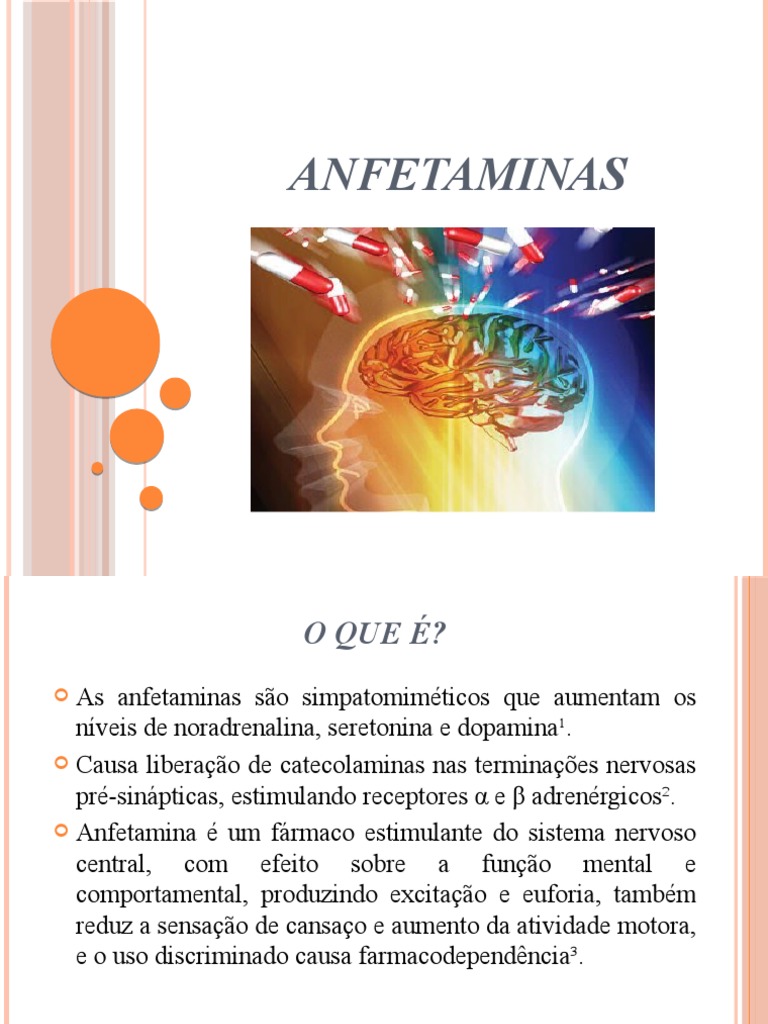 Anfetaminas | PDF | Transtorno de déficit de atenção e hiperatividade ...