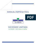 Manual Empresa Fácil - Alteração de LTDA