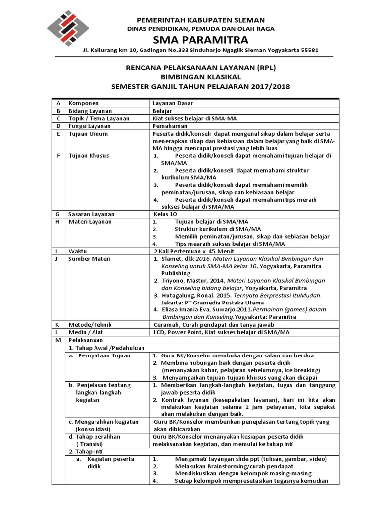Kiat Sukses Belajar di SMA/MA | PDF