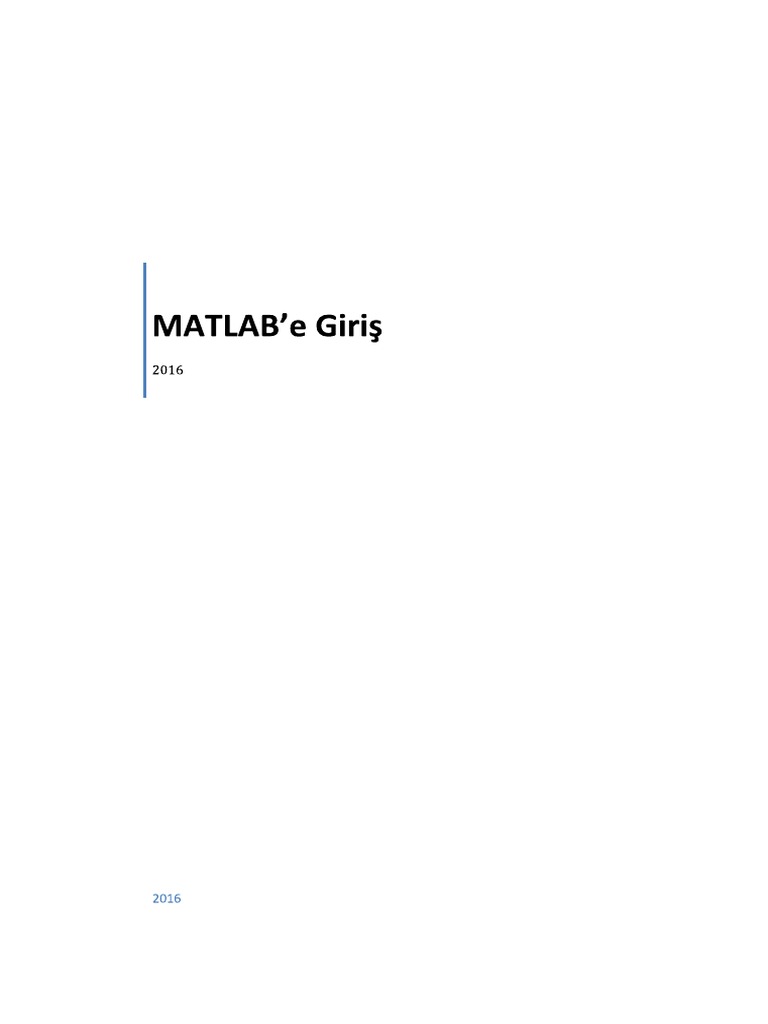 MATLAB Basics and Applications | PDF | Computer Engineering ...